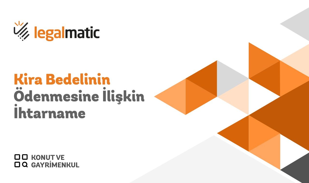 Kira Bedelinin Ödenmesine İlişkin İhtarname Kira Bedelinin Ödenmesine İlişkin İhtarname