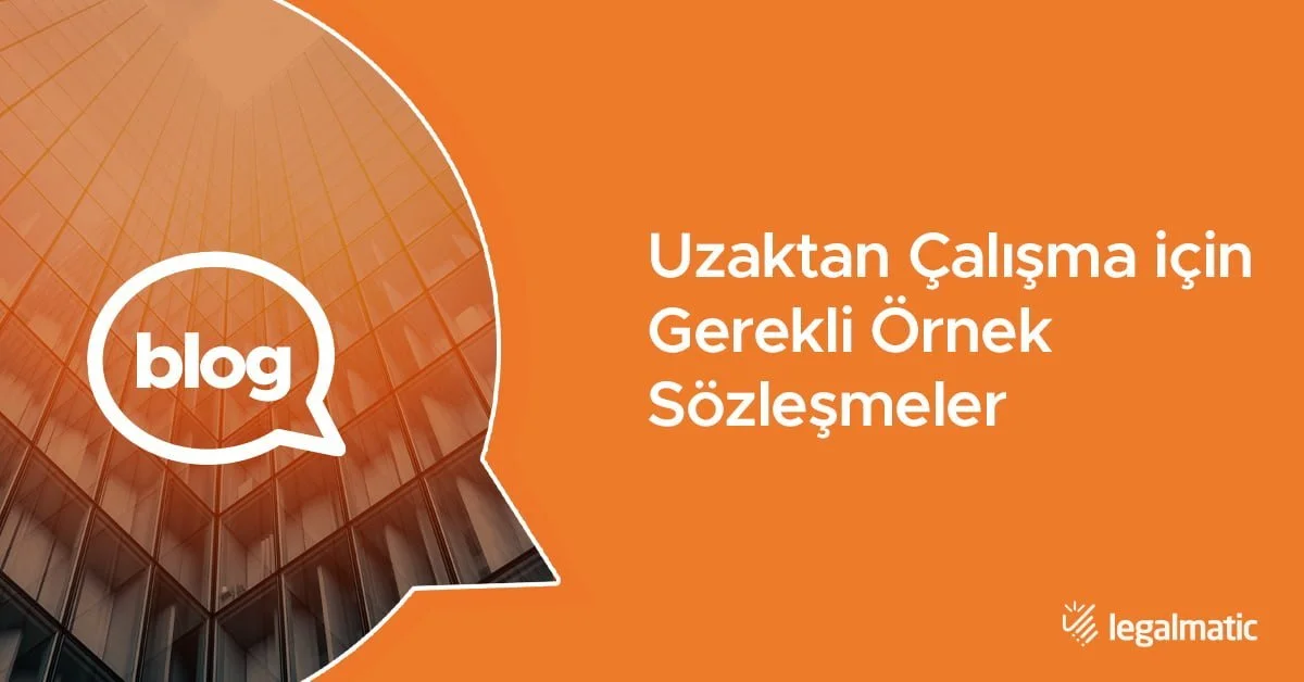 uzaktan calisma icin gerekli ornek sozlesmeler